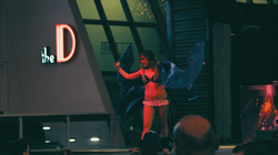 Dancer Under Red Lights